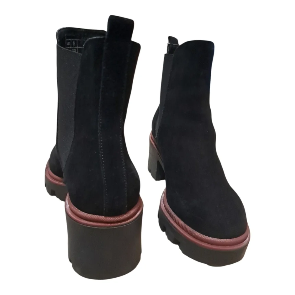 Antonio de Faria Black Suede Chelsea Boots – EU 39 / US 8 – Portugal Made - Picture 3 of 16